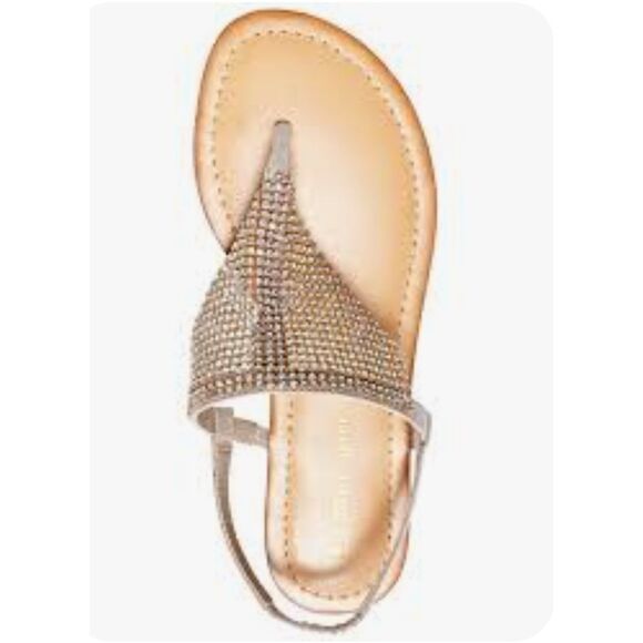 Madden Girl Saandie Rhinestone Sandal Split Toe Slingback Womens Size 7.5 - Picture 2 of 7